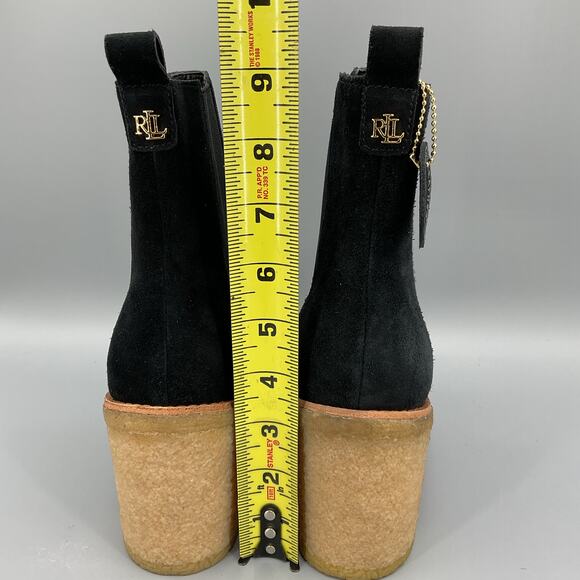 NEW Lauren Ralph Lauren Women’s Marianna Chelsea Boots Black Size 5.5B - Picture 4 of 10